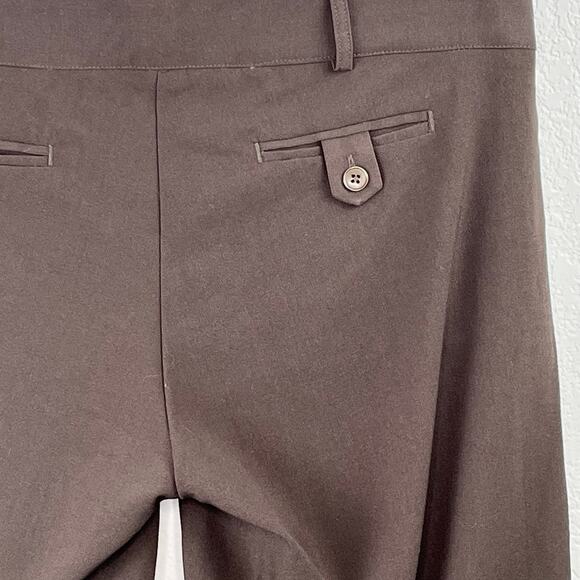 Three Seasons Brown Maternity Pants Adjustable Waist Straight Leg NWT Large - Picture 8 of 14